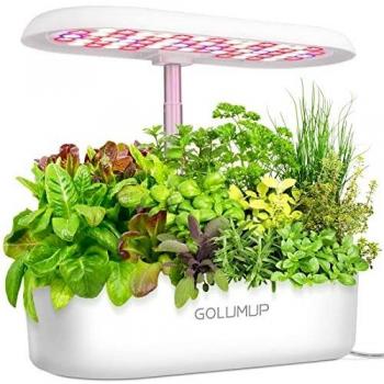 GOLUMUP Sistema de Cultivo Hidropónico Kit de Cultivo Interior con Iluminación LED Automática, Huerto