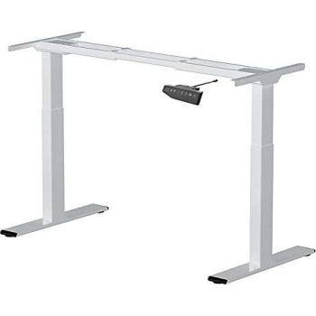 FLEXISPOT EB2 Marco de Escritorio de Pie con Altura Ajustable Eléctrica Standing Desk Mesa Gaming Oficina Ordenador de Acero sólido con 4 Teclado de Memoria automática 2 Motor 2 Etaps