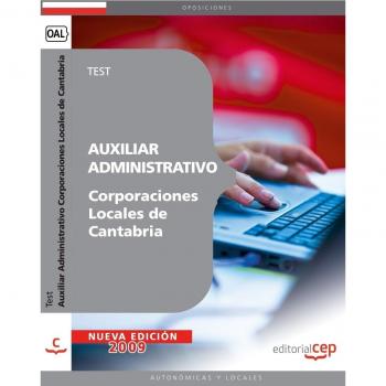 Auxiliar Administrativo Corporaciones Locales de Cantabria. Test