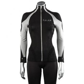 Falke Sanja Ladies' - Chaqueta de running para mujer, tamaño S, color negro / gris