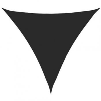 Toldo de vela negro HDPE 160 g/m² 6x6x6 m