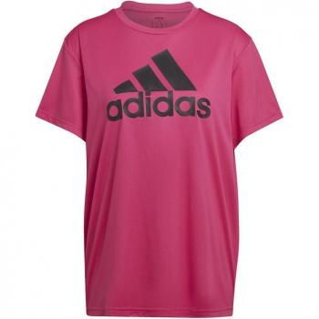 Camiseta de Manga Corta Mujer Adidas Boyfriend Sport Rosa Oscuro