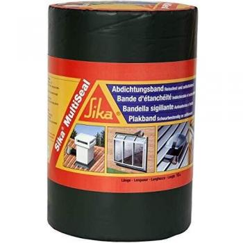 Sika Multiseal SG, Gris, Banda autoadhesiva bituminosa soporte múltiple, para reparación de cubiertas y fisuras en edificios, 30cm x 12ml