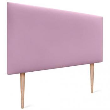 Cabecero Tapizado de Polipiel Rosa AQUALINE Liso con Patas para Camas 80/90/105 (105x105cm)