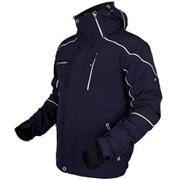 Trimm Wolf - Chaqueta de esquí, invierno, hombre, color azul marino, blanco, tamaño L