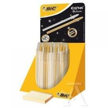 Bic iberia, s.a. - Expositor 40 boligrafos bic plata y oro aniversario
