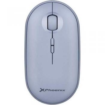 Phoenix Rebble Ratón Inalámbrico Bluetooth y 2.4 GHz, Silencioso, 1600 DPI, Conexión Multidispositivo hasta 3 Dispositivos con Receptor USB, Compatible con Portátil
