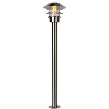 Bolardo Luminoso Zico, Cromo Mate, Ø 21,8 cm, 1xE27, IP44
