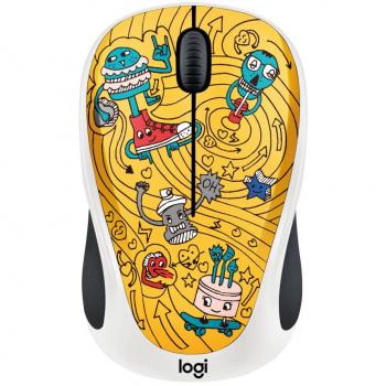 Gold Doodle Collection - Óptico 1000 DPI, Compatible con Windows, Mac, Chrome OS y Linux, Incluye 15 Adhesivos Premium y Duración de Pilas de 12 Meses