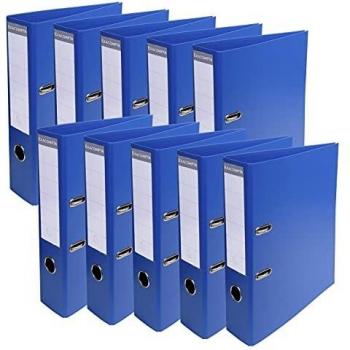 Exacompta 53752E Classeur à Levier PVC 2 Anneaux Format A4 Dos de 70 mm Bleu Foncé