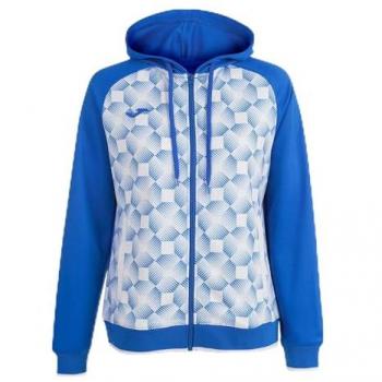 Joma Women's Supernova III Hooded Sweatshirt - Royal White