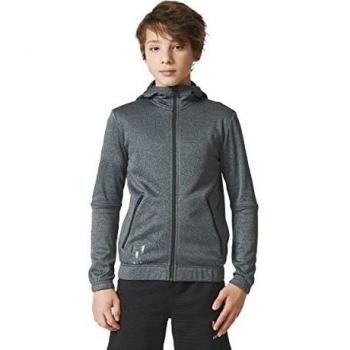adidas Yb Mq Fz - Sudadera para niño, color gris, talla 152