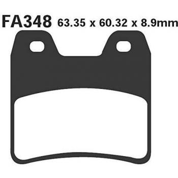 Juego de pastillas de freno orgánicas EBC FA348 Kevlar para motocicleta
