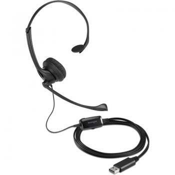 Microauricular Kensington Monoaural USB-A Black