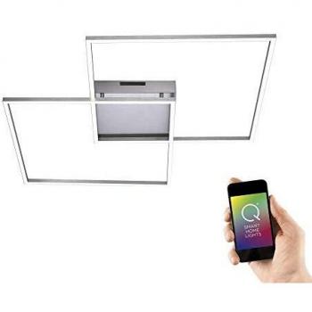 Plafón LED Q-INIGO 68 cm, Smart Home, CCT regulable 2700-5000K, Dimmable, diseño moderno