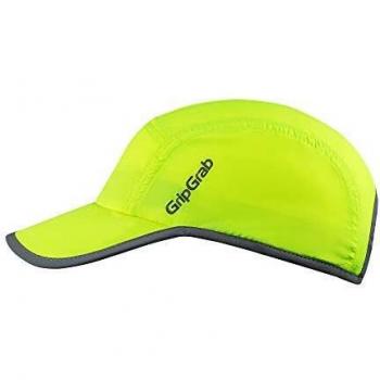 Gripgrab - Running Cap Hi-Vis, color amarillo, talla única