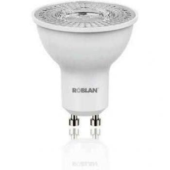 Bombilla dicroica Led 4.5W 230V 6500k de gran luminosidad. Marca Roblan.