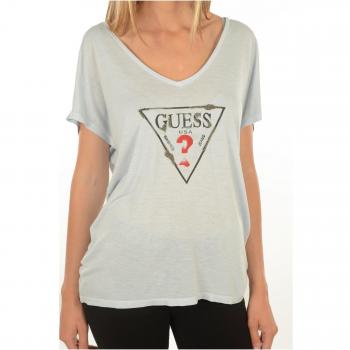 Guess - Camiseta de manga larga - para mujer gris L
