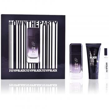 CAROLINA HERRERA 212 VIP BLACK SET 3 pz