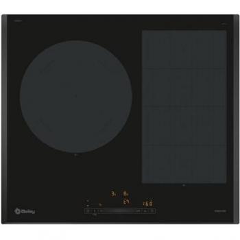 Placa de Inducción Balay 60 cm con Zona Flex, 2 Zonas de Cocción, 11 Niveles y Función Sprint, Color Negro