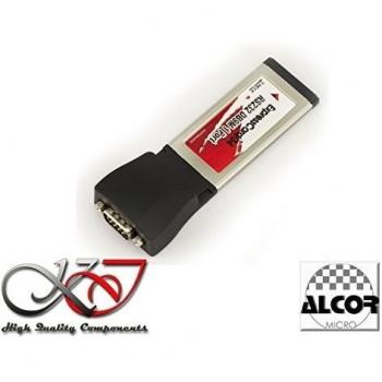 Kalea Informatique - Tarjeta controlador ExpressCard 34 serie UART - 1 puerto COM RS232 - con Chipset Alcor Micro - gama profesional/componentes alta calidad