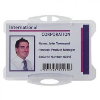 Durable Security Pass Holder without Clip - Pack of 50