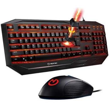 Hiditec | Pack Ratón y Teclado Gaming en Español | Ratón configurable ESUS y Teclado Gaming GK200 | Cables Ultra Reforzados | Calidad en Materiales | Gaming Profesional