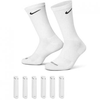 Nike Everyday Plus Cushioned Crew Training Socks (6 Pairs) - White/Black - Men