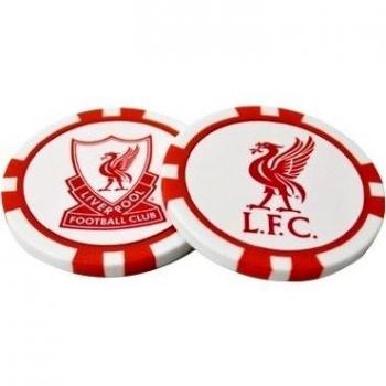 Liverpool F.C. Liverpool - Marcador de marcador de golf, color rojo / blanco
