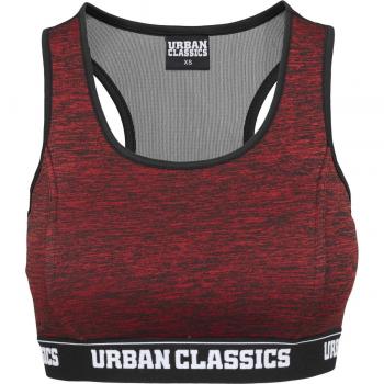 Urban Classics Ladies Active Melange Logo Bra, Sujetador Deportivo para Mujer, Mehrfarbig