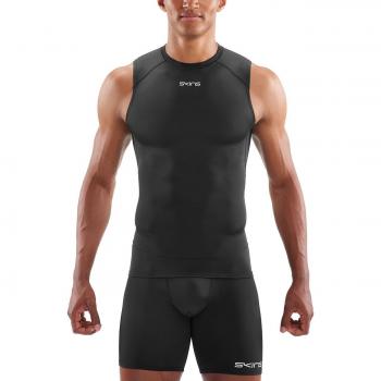 SKINS DNAmic Force - Camiseta sin Mangas para Hombre, Talla Grande, Color Negro