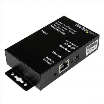 StarTech.com 1 Port RS232 Serial Ethernet Device Server with PoE