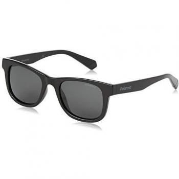 Polaroid Kids Polarized Square Sunglasses - Black/Grey - Unisex