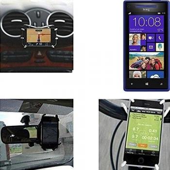 soporte para coche y para mesa etc. para Huawei Ascend P1, negro araña. montaje de la salida aire, espejo retrovisor, bicicletas, etc. Trípode - K-S-Trade
