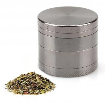 Unicoco Grinder Molino de Especias Trituradora Metálico para Hierbas Tabacos de 4 Partes Muy Resistente