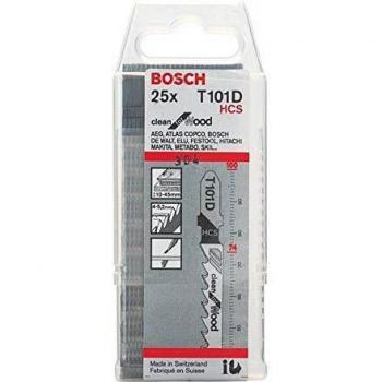 Bosch Professional 2 608 633 577 hojas de sierra de calar T 101 D HCS, Set de 25 Piezas