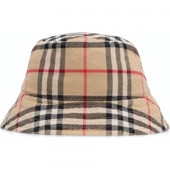 Burberry Women's Cotton Bucket Hat in Beige | Size Medium