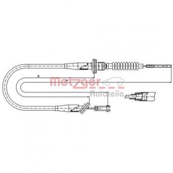 Metzger 18.6020 Cable de accionamiento, accionamiento del embrague