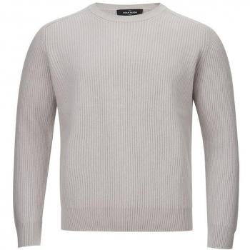 Gran Sasso Luxury Cashmere Sweater in Gray - Size L
