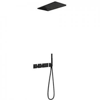 Tres Block System Kit de Ducha Termostático Empotrado Block System con