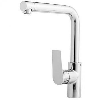 Grifo de Cocina Monomando Aroha 4608800 Caño Alto 90 Grados Cromo - Caudal 20,9 l/min - Latón Cromado