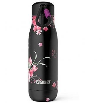 ZOKU Pattern - Botella Térmica de 0.5L en Acero Inoxidable de Doble Pared. Flowers