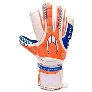 HO Soccer Aquagrip Gen 8 Guantes de Portero, Unisex Adulto, Blanco/Naranja/Azul, 11