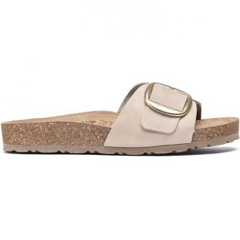 Sandalias de Piel Jerba 114 beige Yokono