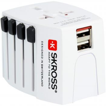 SKROSS 1.30215 - Cargador de viaje universal con puerto USB