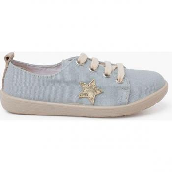 Zapatillas de lona de niña con estrella Pisamonas