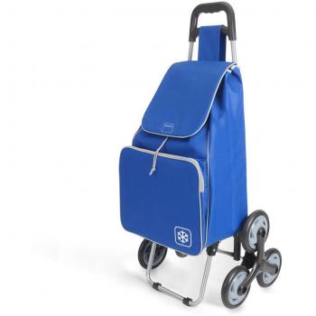 Metaltex Peony - Carro de Compra con 6 Ruedas, 48 Litros, Azul