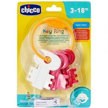 chicco Schlüsselbeiß Ring, Pink
