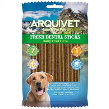 Arquivet Dental Stick Fresh para Perros - Control de Sarro Dental y Mal Aliento - Sabor a Menta Fresca - Caja con 4 Sobres