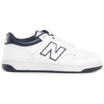 New Balance BB480 Men's White/Navy Sneakers